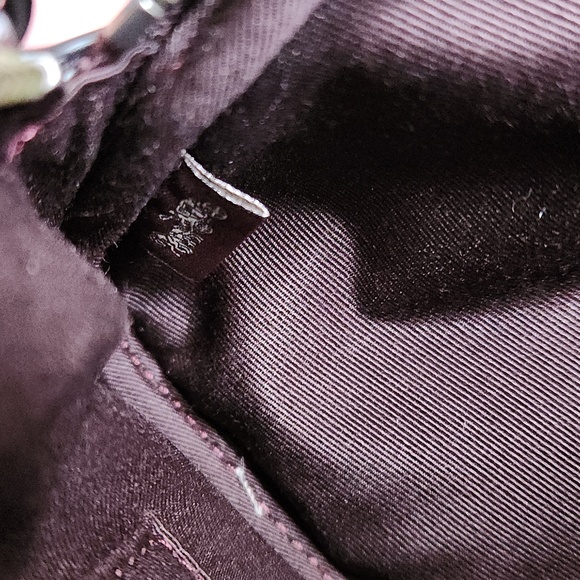 NWT Coach Legacy Jacquard Cranberry & Oxblood Leather Camera Bag Crossbody ❤️🤎 - Picture 11 of 16